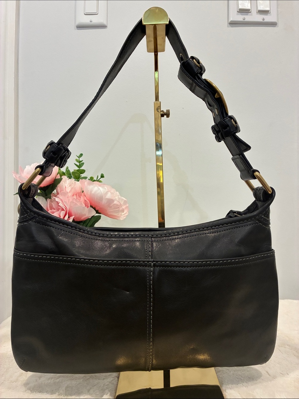 Coach Demi Bleeker Tattersal Hobo Shoulder Bag